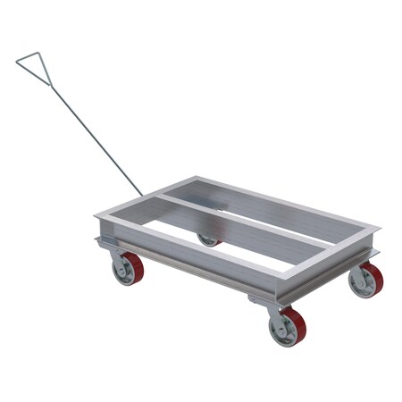 Vestil ALUMINUM CHANNEL DOLLY 24WX42L W/HANDLE ACP-2442-20-HDL
